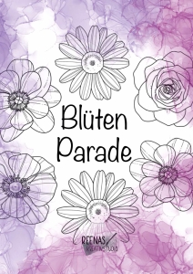 Ausmalbilder-Blten-Parade