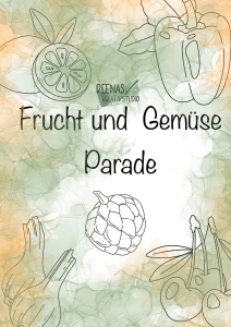 Ausmalbilder-Frucht--Gemse-Parade