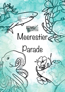Ausmalbilder-Meerestier-Parade